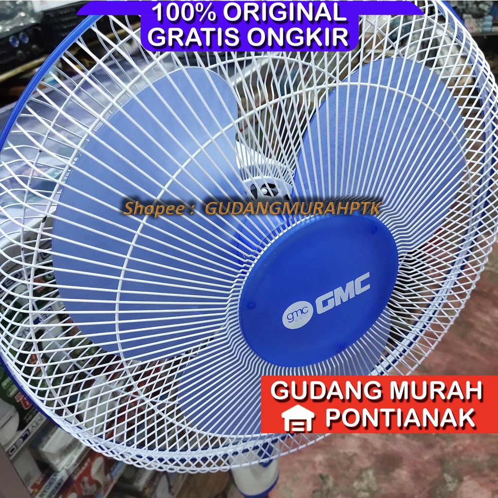 Stand fan GMC 308 / 307 / kipas angin berdiri / tumpu (16 IN) SNI KUALITAS BAGUS