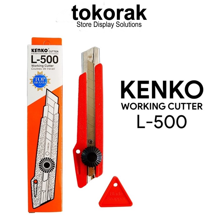 CUTTER BESAR KENKO L500 - KATER L-500 PISAU CUTER L 500 ALAT PEMOTONG
