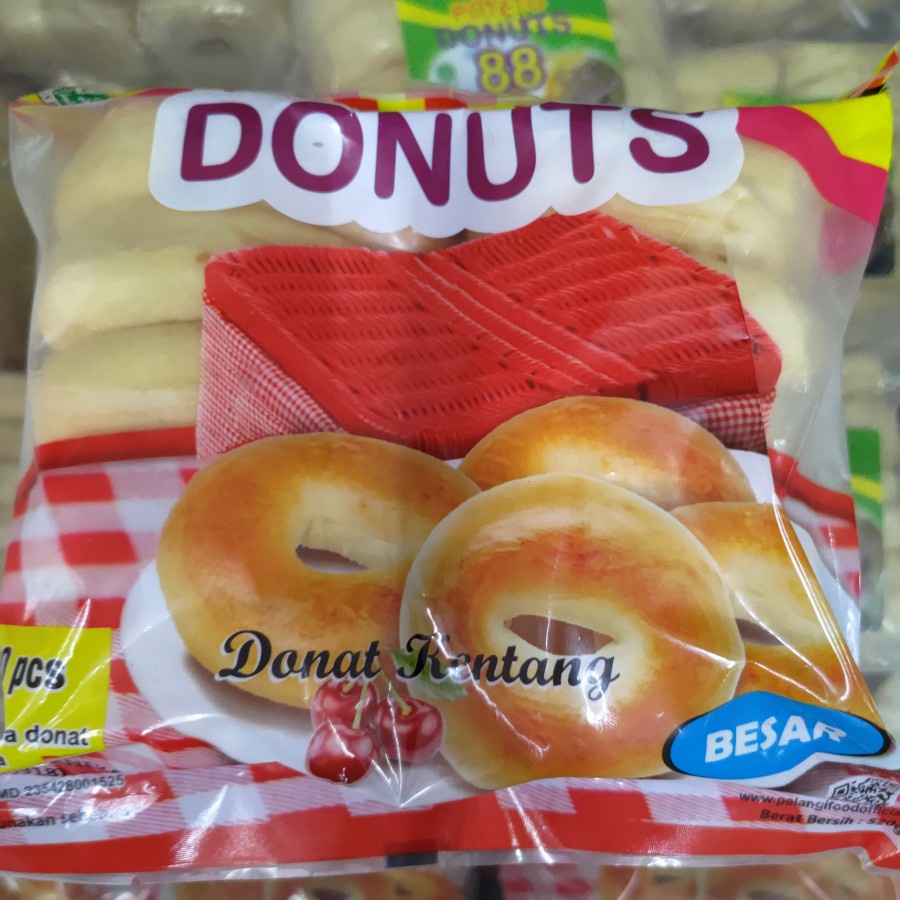 

Pelangi donuts donat isi 10