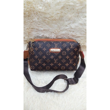 Tas Selempang Lv Mono damier 2 ruang / sling bag