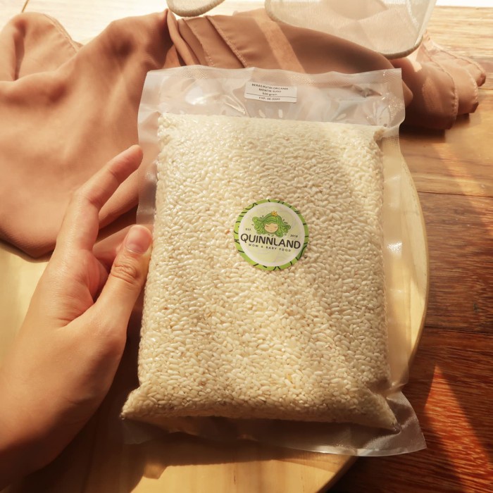 

gr011ttr Beras Putih Organik Mentik Susu 500Gr Sv012Ss