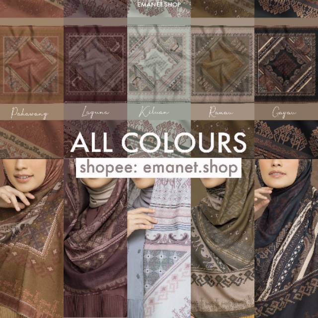 RUWA SCARF HL ALL COLOURS RUWA SCARF LAGUNA RUWA SCARF PAHAWANG RUWA SCARF KILUAN  HEAVEN LIGHTS