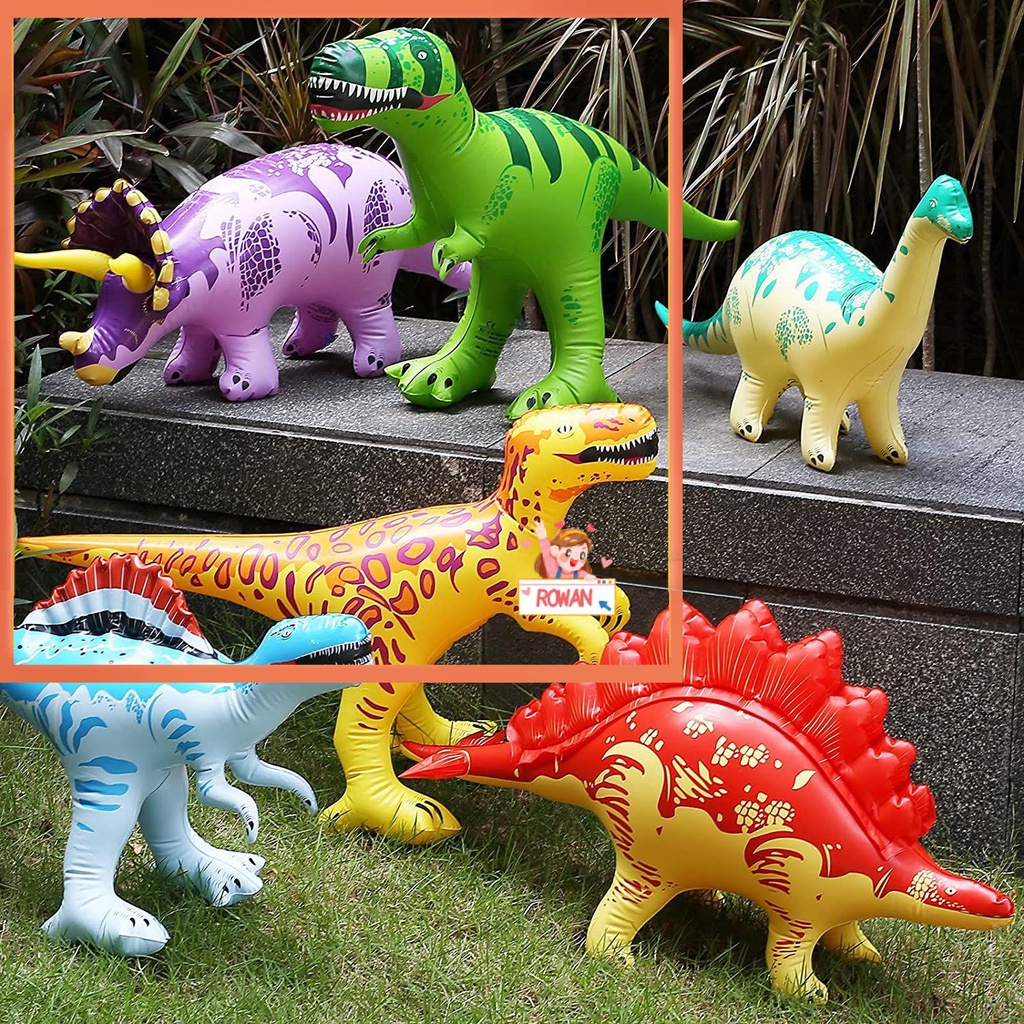 Balon Tiup Bentuk Dinosaurus Bahan PVC Untuk Hadiah Anak