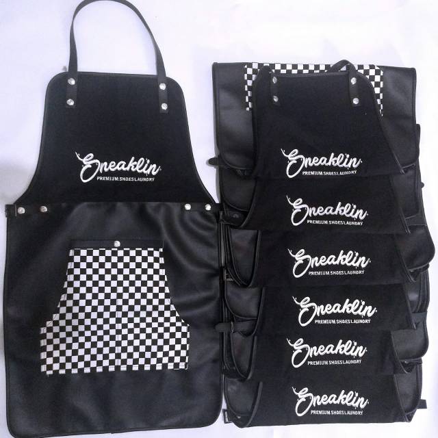 Apron barista celemek cafe apron barbershop celemek cukur rambut kanvas varian warna dan high quality sintetis for barbershop,waiter dll include bordir