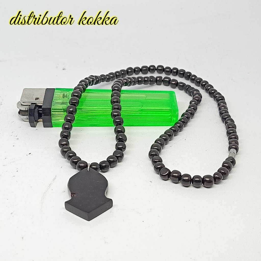 ( SUPER MURAH ) Kalung kokka kaukah kaokah fukakah koka terompah hitam