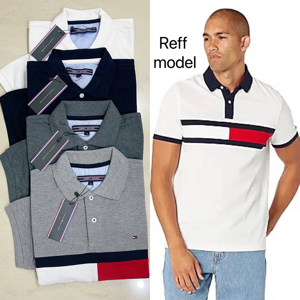 Tommy H polo shirt Man striped gede