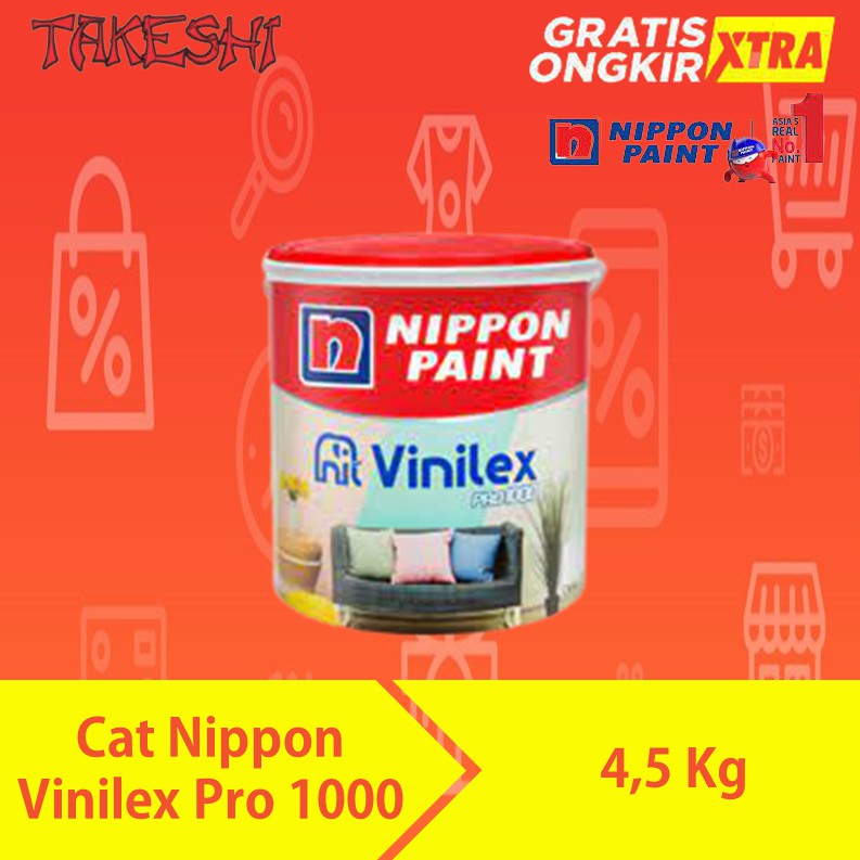 CAT TEMBOK NIPPON VINILEX PRO 1000 CAT TEMBOK PLAFON GIPSUM ASBES CAT