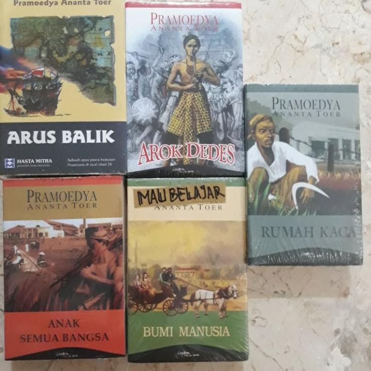 Update - Novel Pramoedya Ananta Toer  arus balik , arok dedes , bumi manusia , anak semua bangsa , r