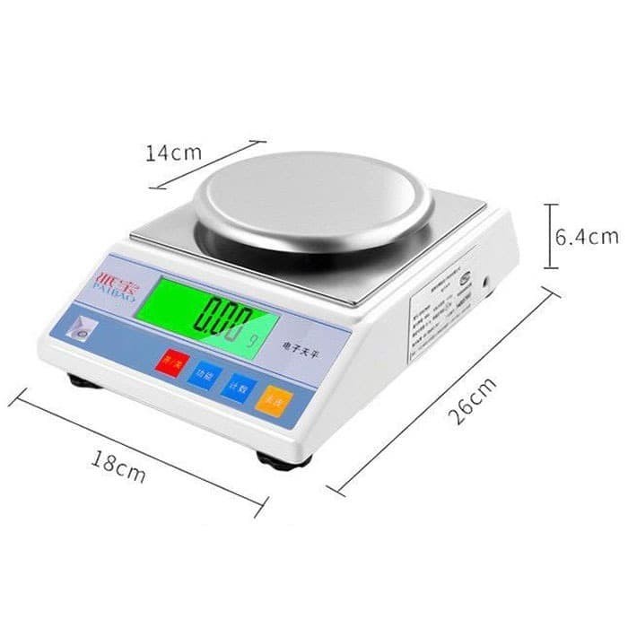 Timbangan Digital Portable Emas Lab Bubuk SM-1002 1000g 0.01g