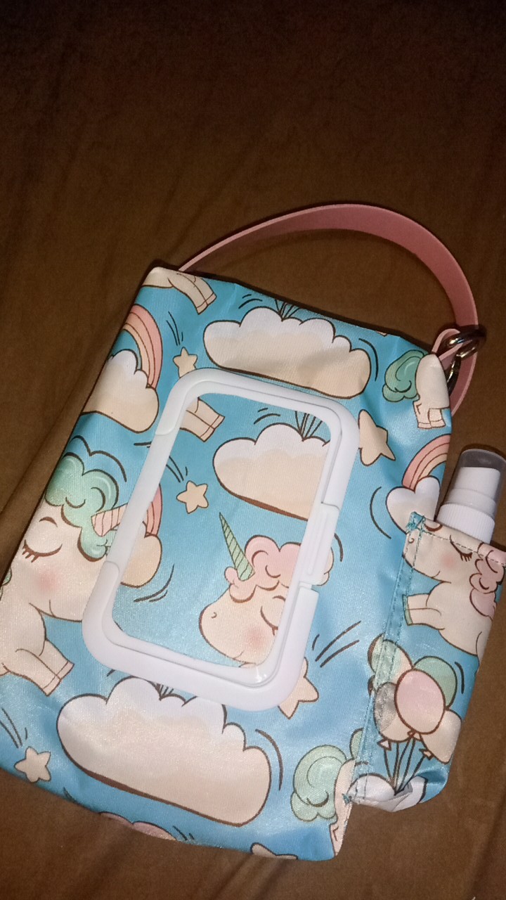 2 In 1 & 3 In 1 Tissue Cover / Tempat Tisu Kering, Basah, & Hand Sanitizer (motif Unicorn)