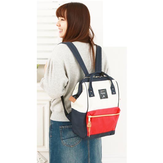 nello Tas Ransel Oxford 600D - White/Red