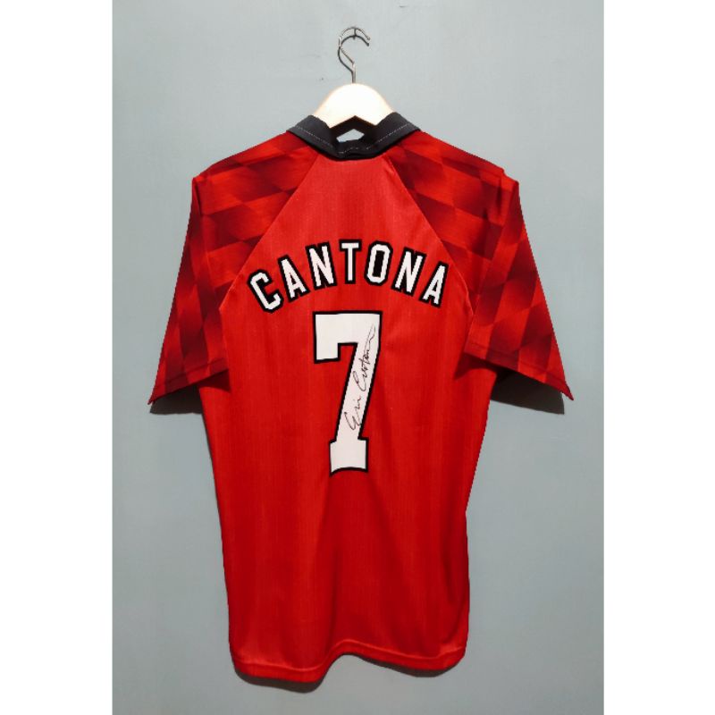 Jersey Manchester Utd Original Home Autograph Cantona