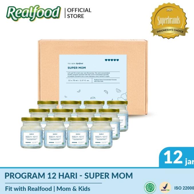 

Realfood Super Mom Minuman Sarang Burung Walet + Asam Folat (Promil) | Minuman