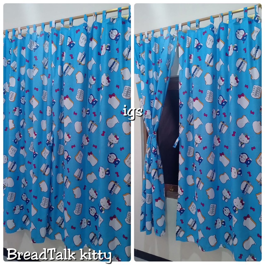 Gorden Homemade Tali Perekat / Tirai Pintu Motif Cantik Breadtalk Kitty