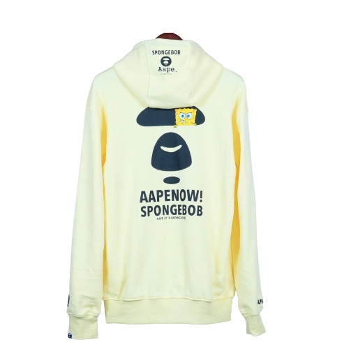 Jaket Sweater Hoodie APE X SPONGEBOB – Yellow Edition Fashion Trendy Casual Pria Good Brand Quality