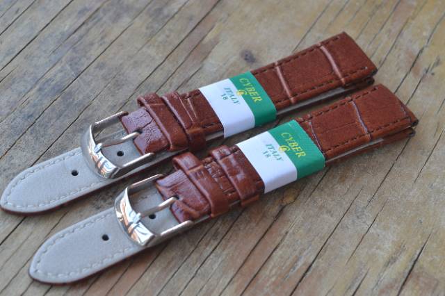 Strap Tali jam tangan cyber coklat muda 18 mm