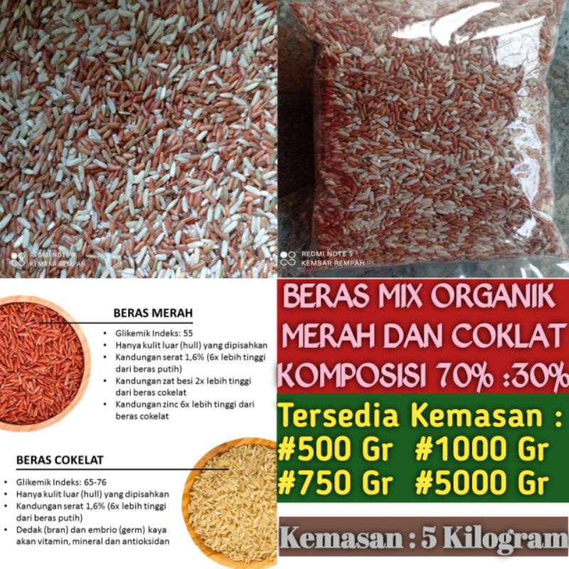 

Beras mix premium organik 5 kg