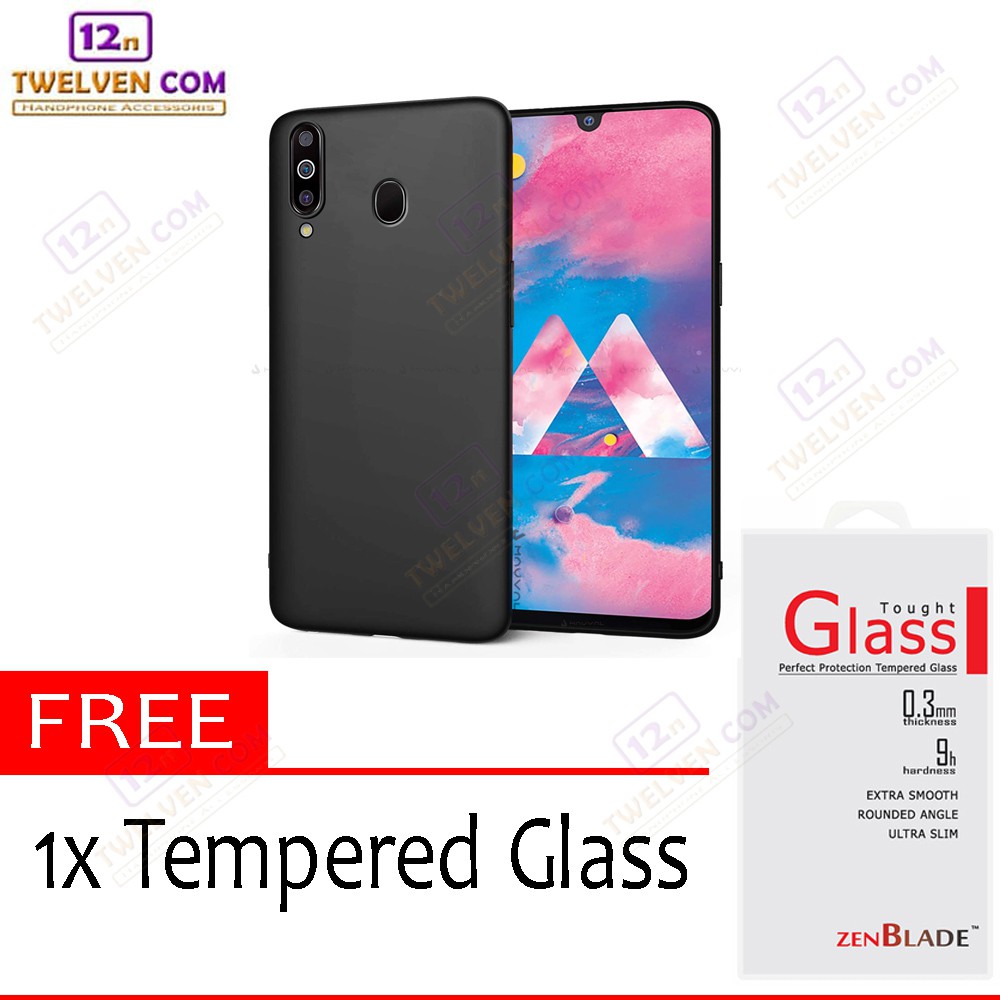 Case Slim Matte Softcase Samsung M30 / A40s - Free Tempered Glass