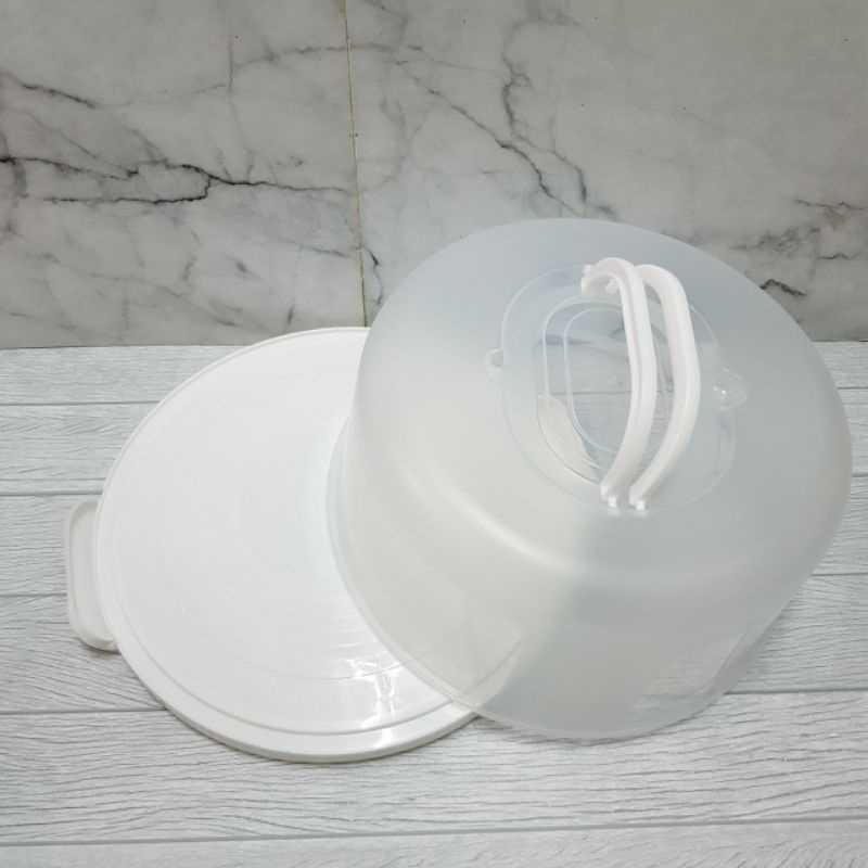 Round Cake carrier 30cm / kontener kue tart 10inch