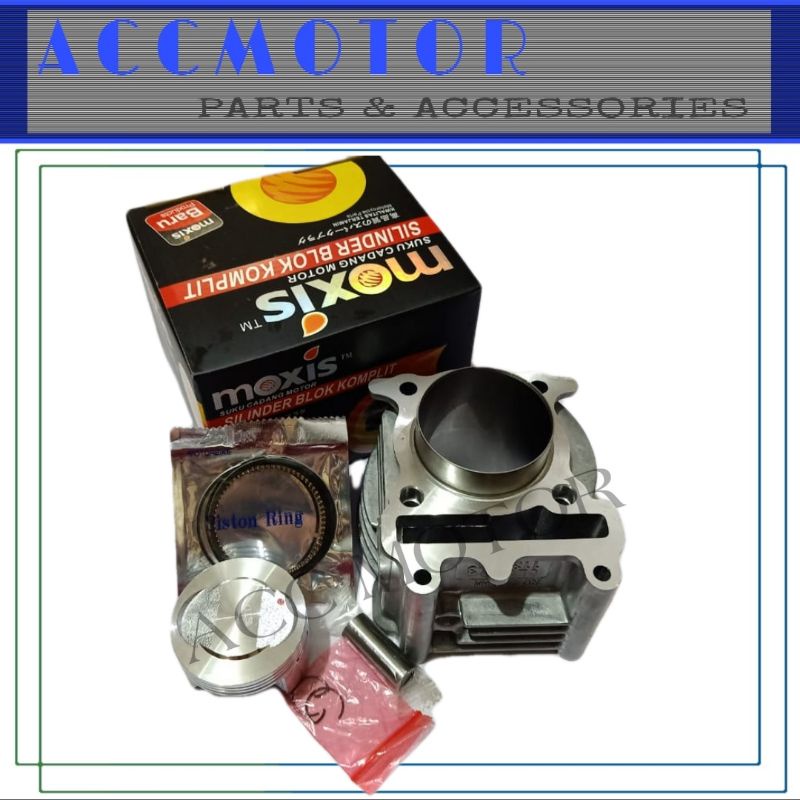 Boring Blok Seher Cylinder Set Racing Bor Up 58.5 Mio Old/Mio New/Mio Sporty/Mio Soul Oem Quality