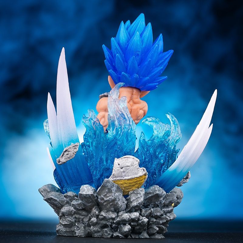 Mainan Action Figure Dragon ball Z Super Saiyan Broly Vegeta Son Goku Bahan PVC Dengan Led