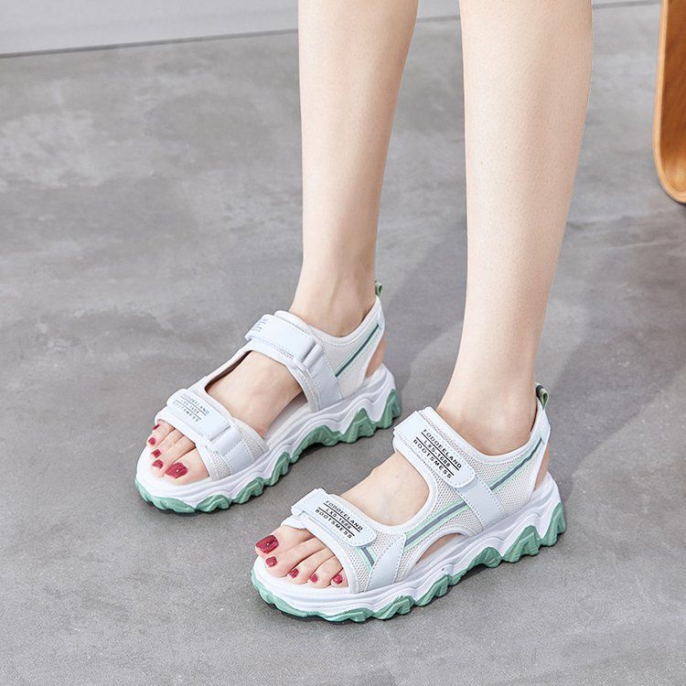 [DUNIA FASHION] Sepatu Sandal Wedges Sandal Tali Wanita Korea Import Premium Quality DF 582