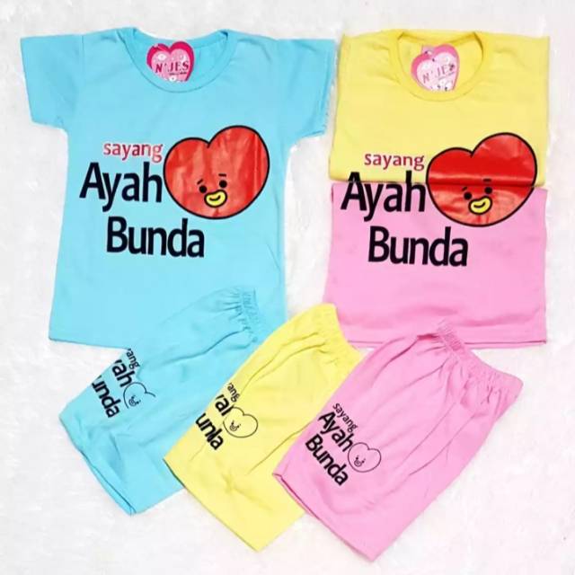 Setelan baju anak karakter