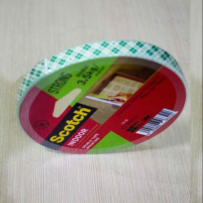

Mantap Mounting Double Tape Size 12 Mm X 3 Mm 3M Scotch 110-3B Terlaris