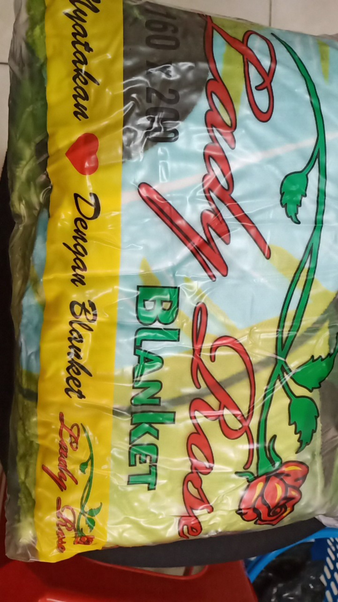 Selimut Nuansa Alam Lady Rose Uk.160x200 Cm Motif Aquatic, Big Leaf, Glory Bernuansa Hijau Dan Biru