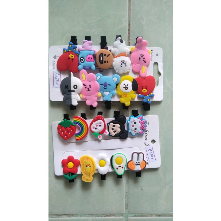 Jepit rambut anak karakter bts