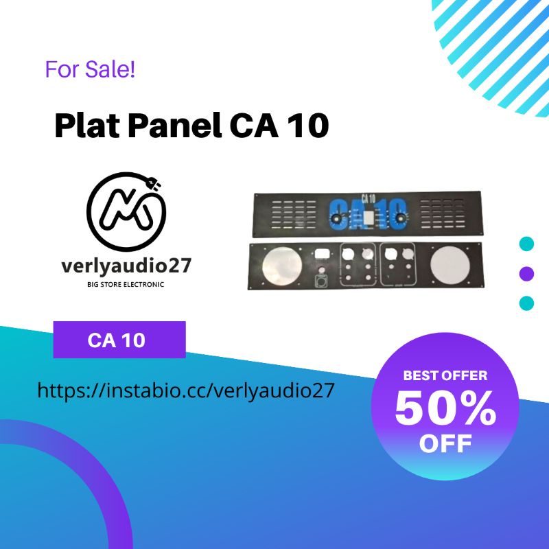 Plat Power CA10 Box Amplifier Professional Panel Ca 10 Depan Belakang Verlyaudio27 Component Ampli B