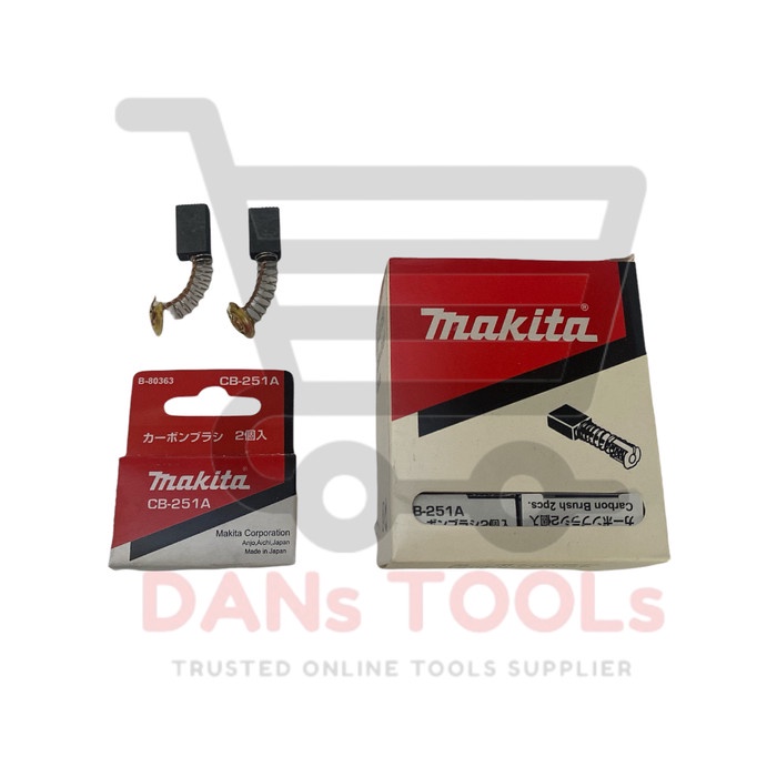 Carbon Brush MAKITA CB 251 A - ARANG - Spul - Sepul - Bostel - kul