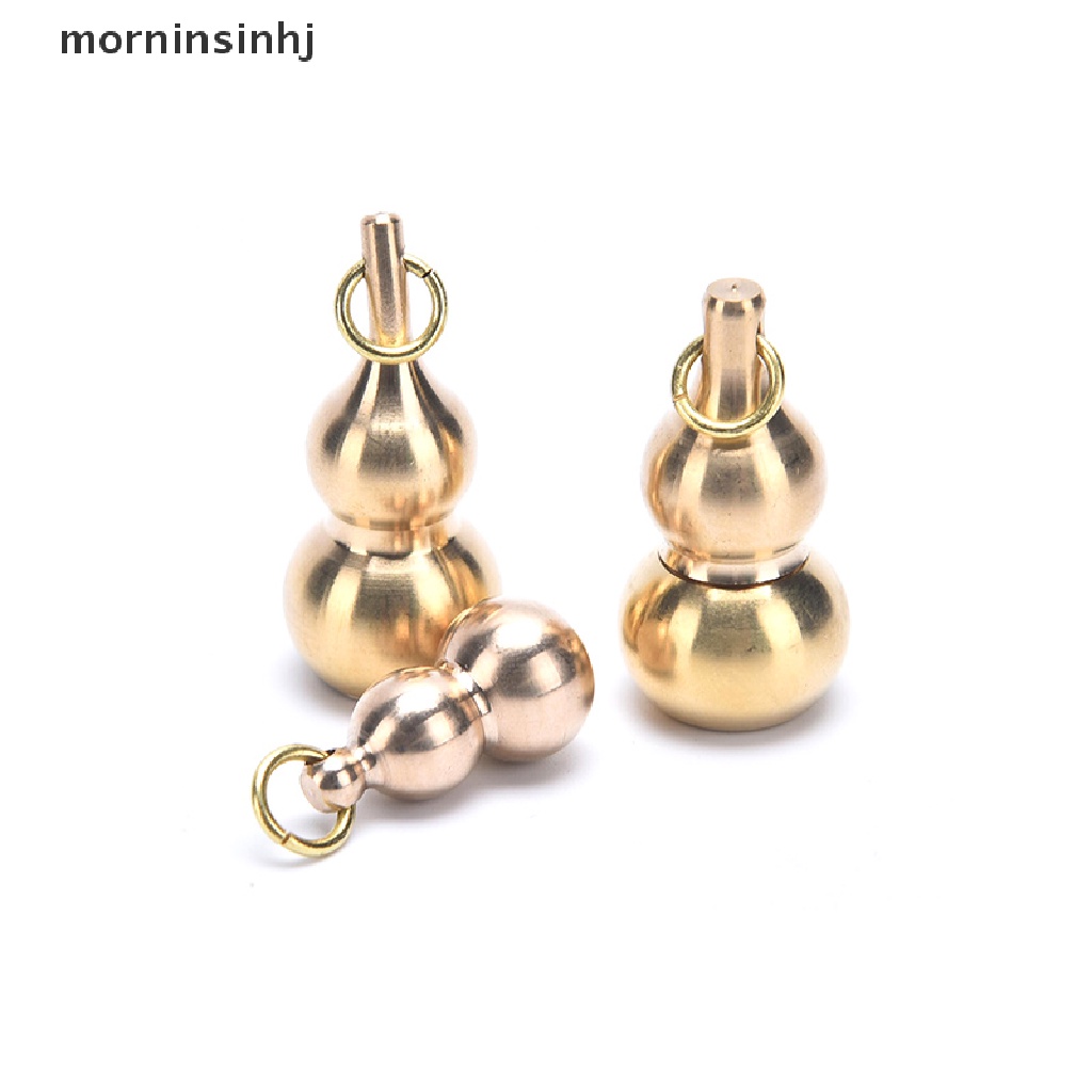 Mornin Gantungan Kunci Bentuk Labu Hollow Bahan Kuningan Handmade Diy