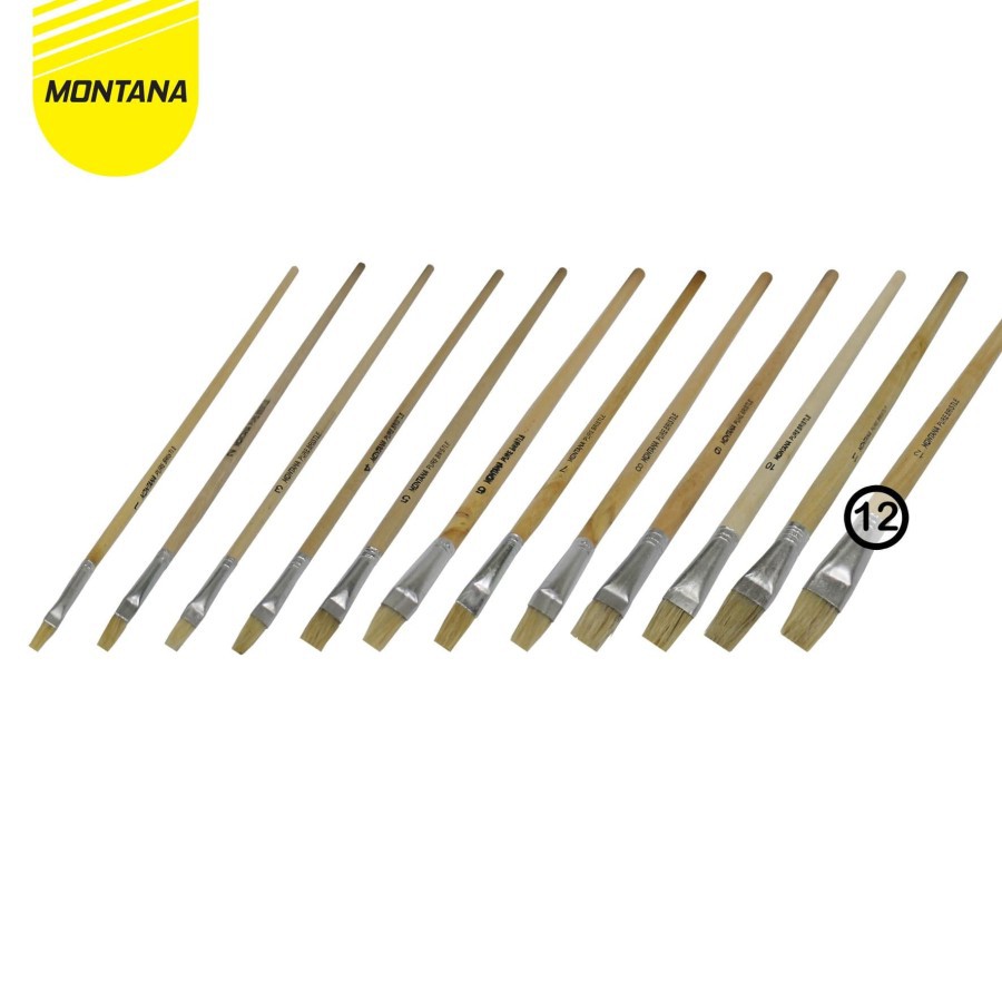 

Brush / Kuas Cat Air / Lukis / Acrylic BRW-12 No. 12 1 Kotak / 12 Pcs