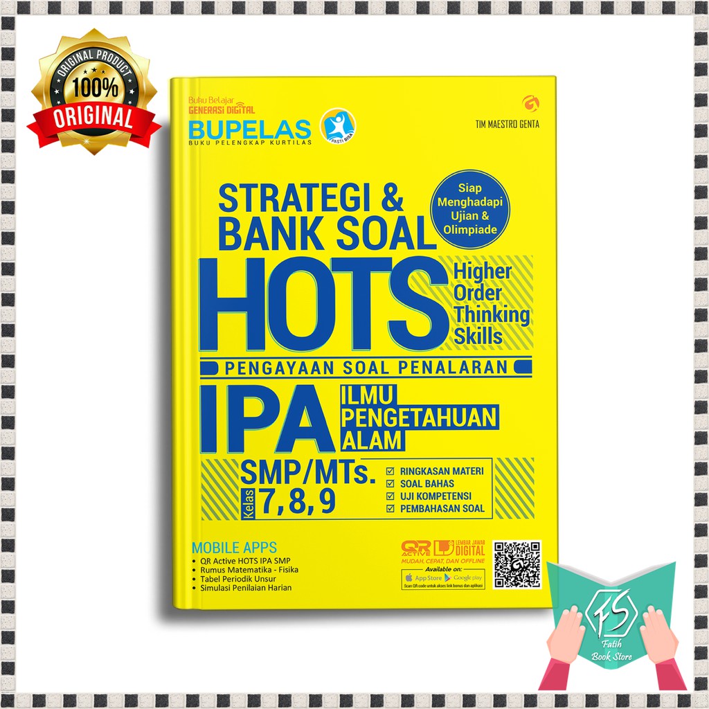 BUKU PELAJARAN SMP - BUKU SOAL SMP - BUKU SMP - BUKU IPA SMP : STRATEGI BANK SOAL HOTS IPA SMP 7 8 9