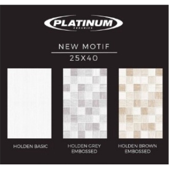 HOLDEN SERIES GLOSSY UK.25X40 DINDING LANTAI KERAMIK PLATINUM