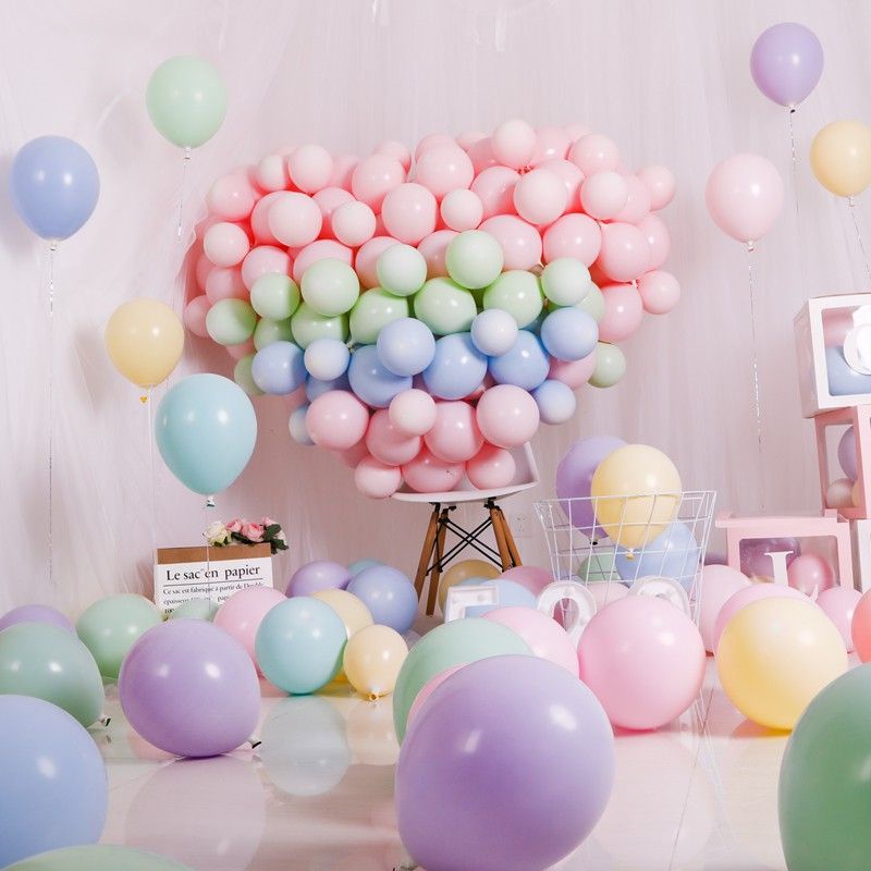 Balon Latex Macaron 12inci isi 100pcs