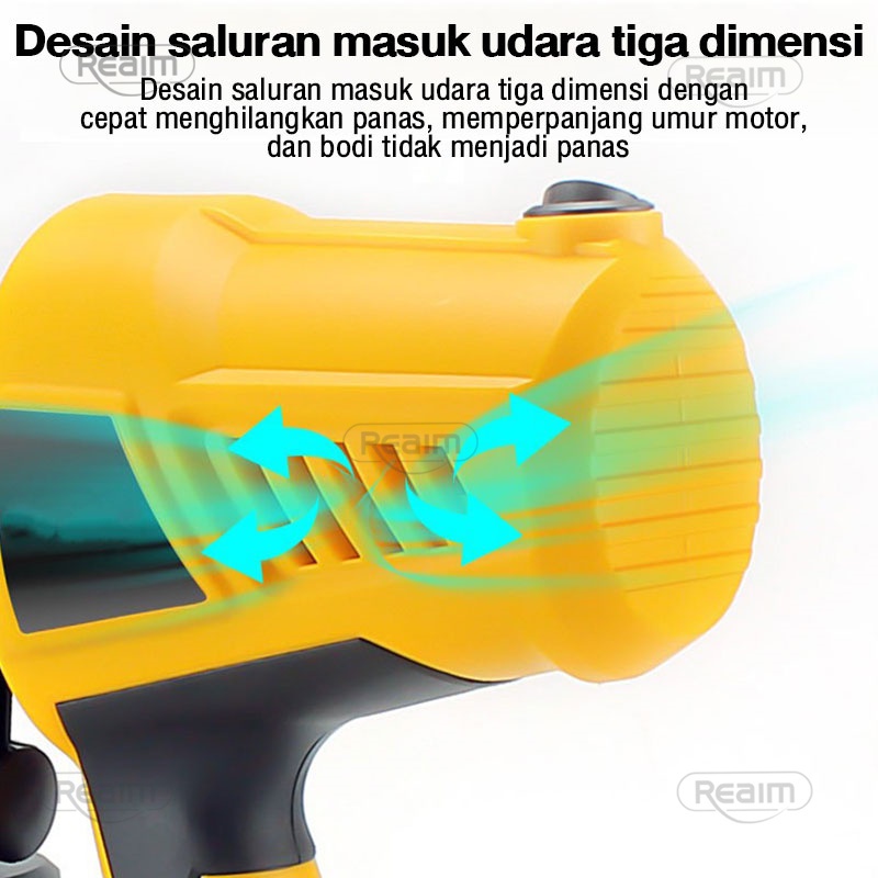 Reaim 800ML Electric Spray Gun 400Watt Paint Mesin Cat Semprot Elektrik semprot Cat ga Bisa buat minyak Alat Semprotan Ryu Semprotan Cat Listrik Ryu