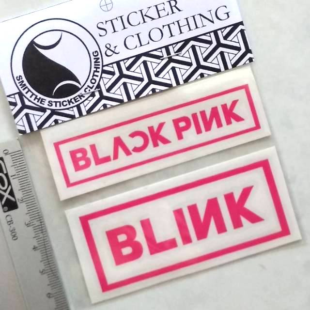 Stiker KPOP BLINK BP Cutting Sticker Waterproof Decal akesoris Mobil Motor