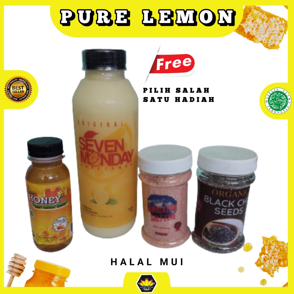 PROMO Pure Lemon Seven Monday 500ml ( Free pilih hadiah)