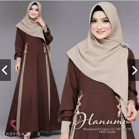 Baju Gamis Wanita HANUMI Dress Muslim