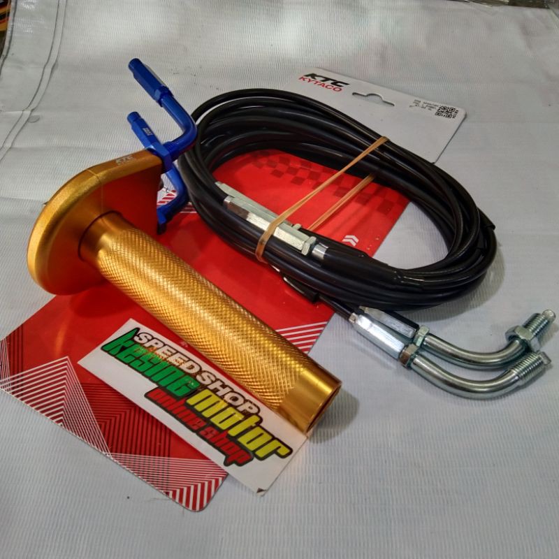 gas spontan Aktiv Ktc Kytaco gold Cnc L gas biru universal motor Metic dan non metic