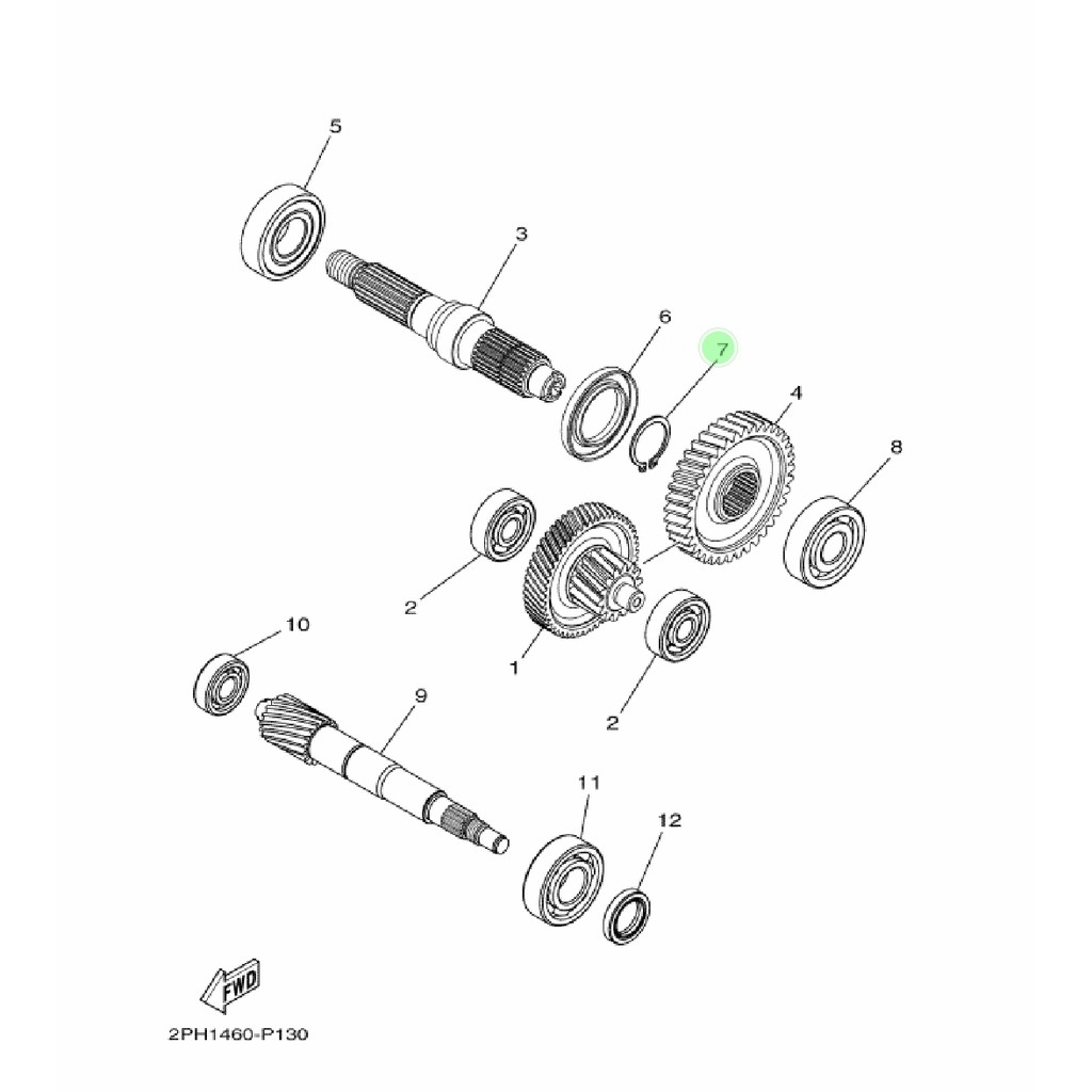 CIRCLIP CLIP AS RODA GIGI RASIO MIO M3 S Z SOUL GT FINO FI XRIDE X RIDE 125 FREE GO ORI 99009-25400