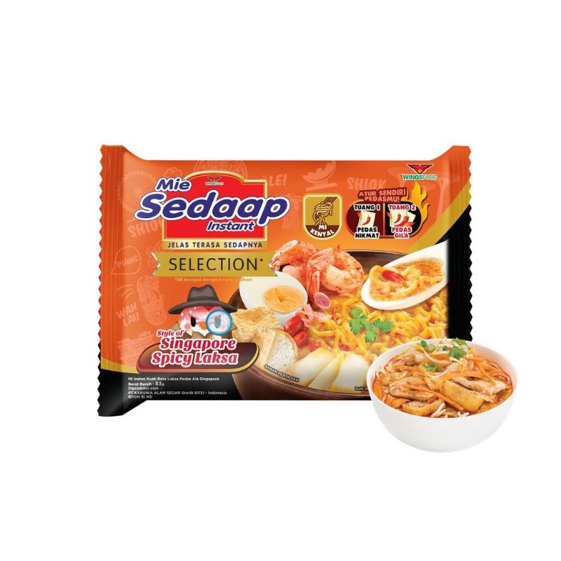 

[ 10 Pcs ] Sedaap Mie Instan Kuah Singapore Spicy Laksa / Ayam Bawang / Soto / Ayam Jerit / Soto Madura