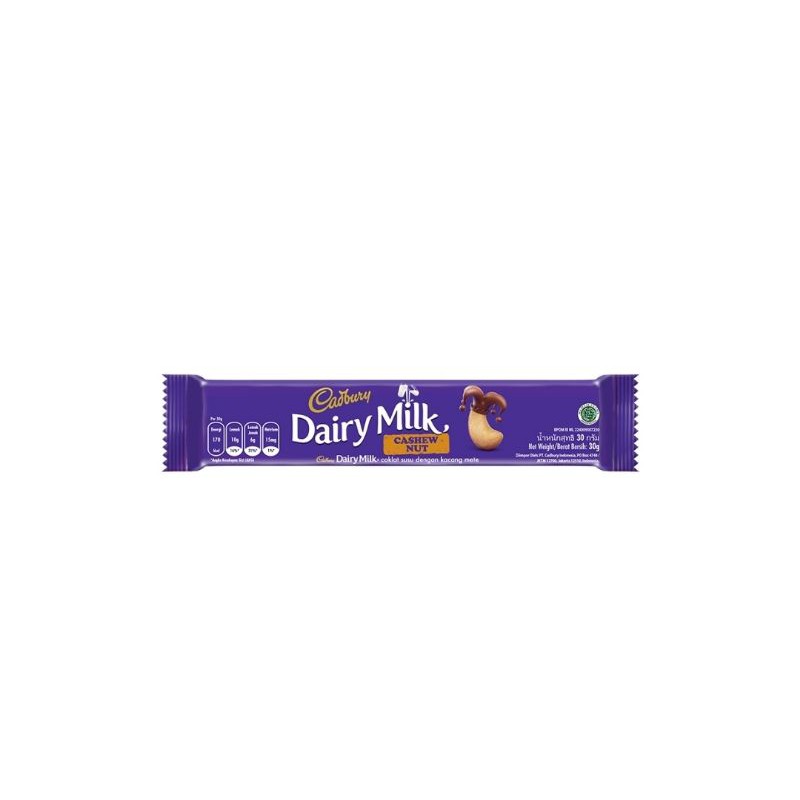 

Cadbury Chocolate Dairy Milk Cashew Nut 30gr