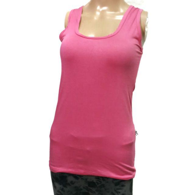 Singlet Wanita U Can See Kaos Dalaman Olahraga Cewek Tanktop Polos Super Soft All Size Adem-Baby Pink