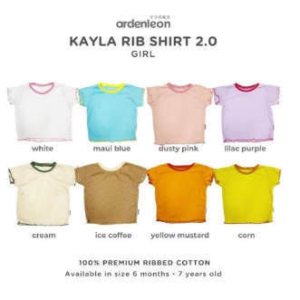 Ardenleon Kayla Rib Shirt / Girl Shirt with Ruffle