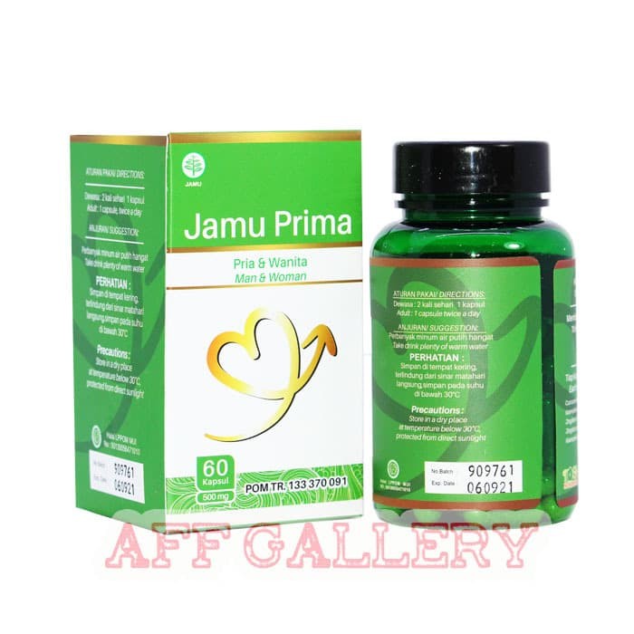 Kapsul Jamu Prima Original Obat Kuat Herbal Stamina Pria Dan Wanita