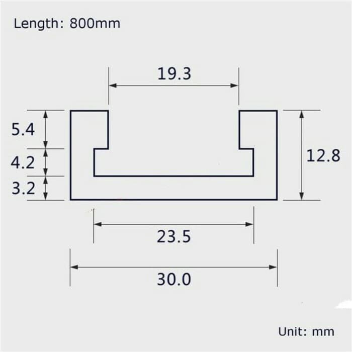 Miter Track 800mm T-track T-slot Table saw T Track Table Router Jig