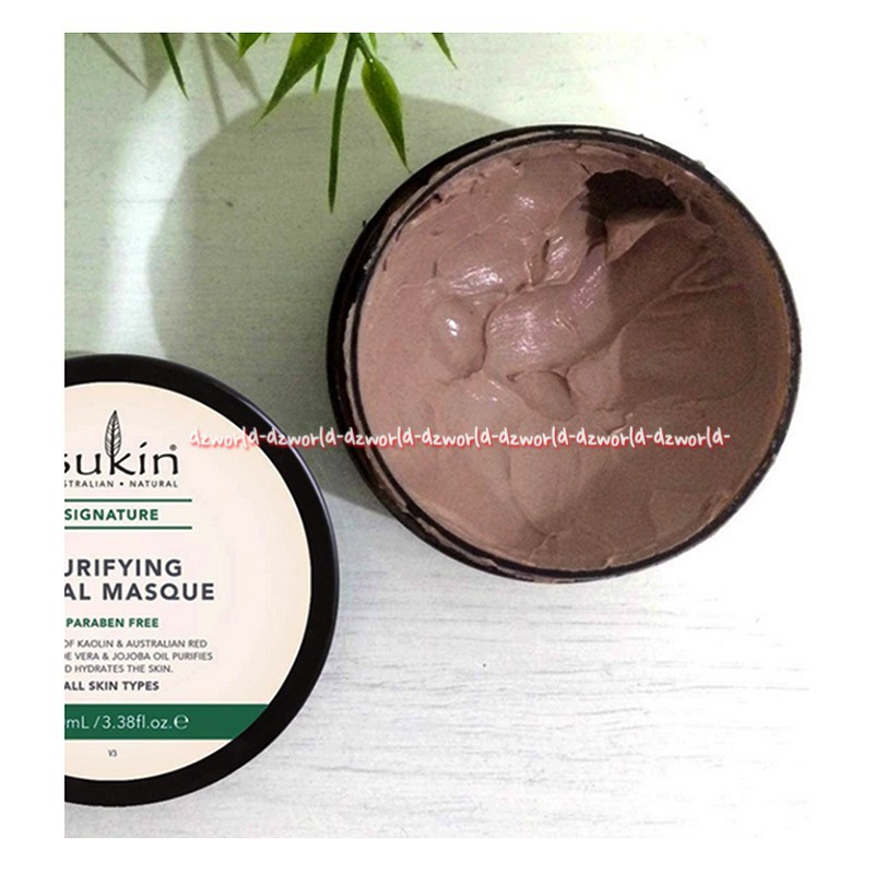 Sukin Purifying Facial Masque Parabean Free 100ml Masker Wajah Sukkin